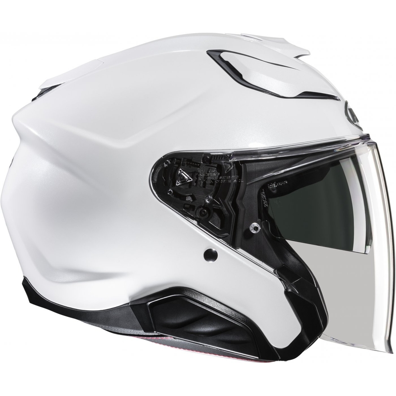 Atviras motociklininko šalmas HJC F31 Solid pearl white