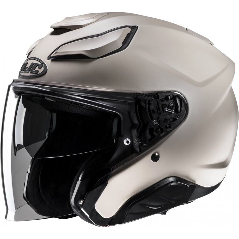 Atviras motociklininko šalmas HJC F31 sand
