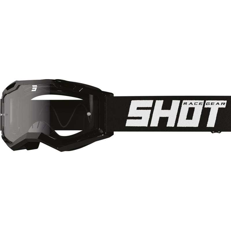 Vaikiški motokroso akiniai Shot Rocket Kid 2.0 black (clear plexi)