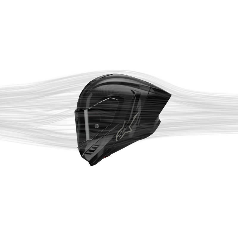 Alpinestars Supertech R-10 Solid carbon white matt integralinis motociklininko šalmas
