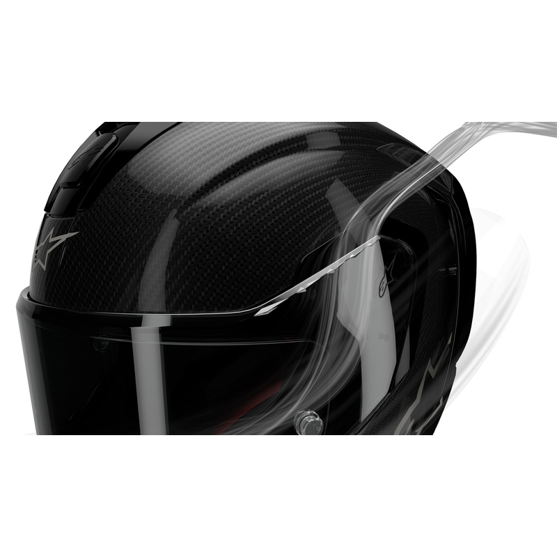 "Alpinestars Supertech R-10 Team" anglies raudonos ir baltos spalvos integralus motociklininko šalmas