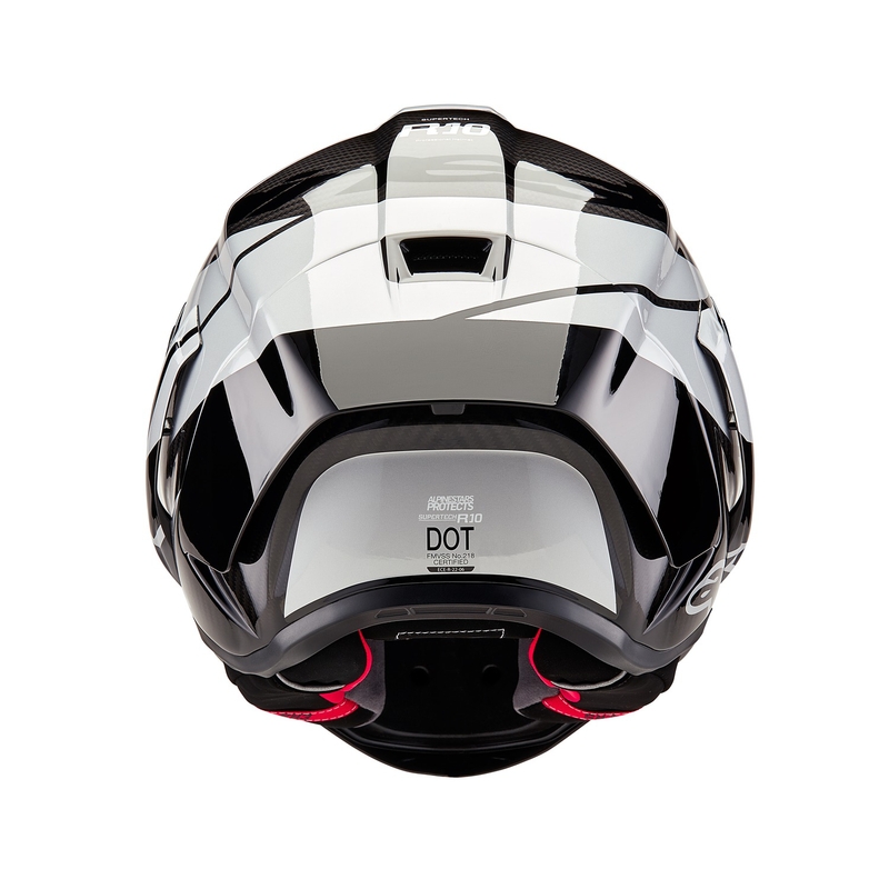 "Alpinestars Supertech R-10 Element carbon silver-black" integralus motociklininko šalmas