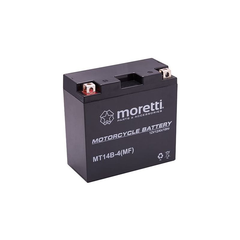 Moretti MT14B-4 priežiūros nereikalaujantis gelinis akumuliatorius, 12V 12Ah