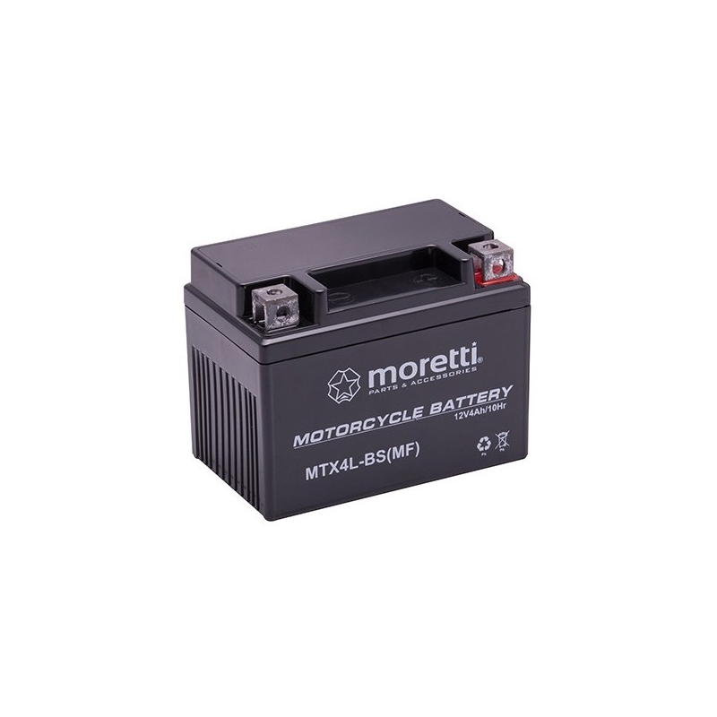 "Moretti MTX4L-BS" priežiūros nereikalaujantis gelinis akumuliatorius, 12 V, 4 Ah