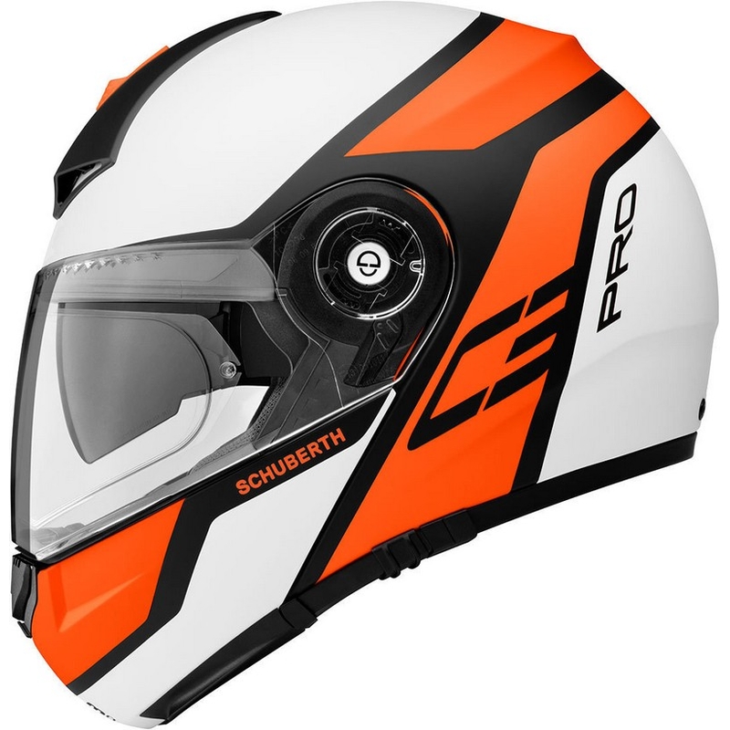 Vyklápěcí přilba Schuberth C3 Pro Echo fluo oranžová výprodej