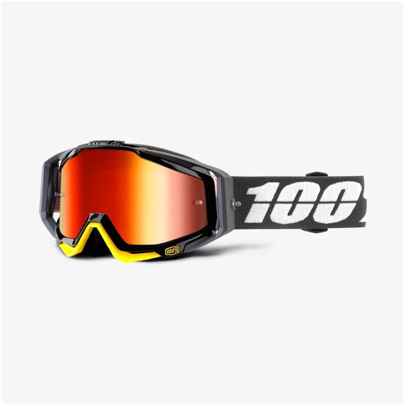 Brýle 100% Racecraft Fortis (červené chrom plexi + čiré plexi)