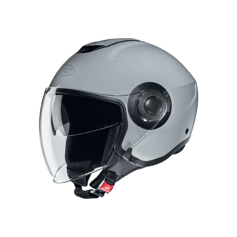 Atviras motociklininko šalmas HJC i40N Solid grey