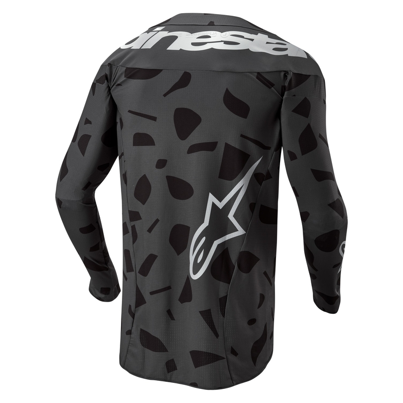 Motokrosový dres Alpinestars Techstar Graphite 2024 černý camo výprodej