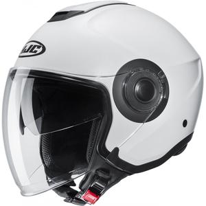 Atviras motociklininko šalmas HJC i40N Solid pearl white