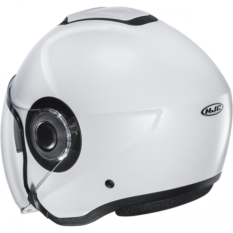 Atviras motociklininko šalmas HJC i40N Solid pearl white