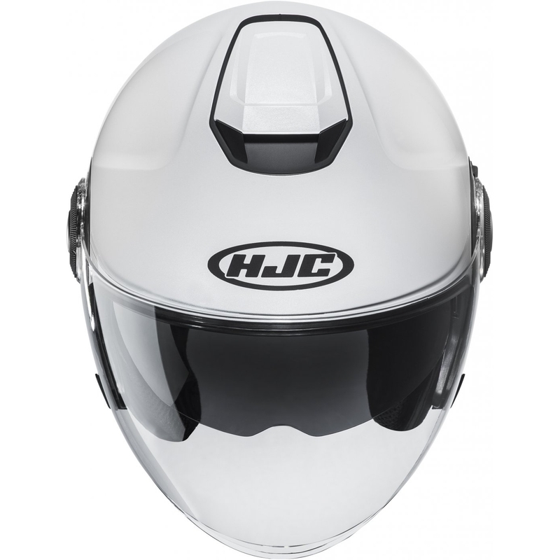 Atviras motociklininko šalmas HJC i40N Solid pearl white