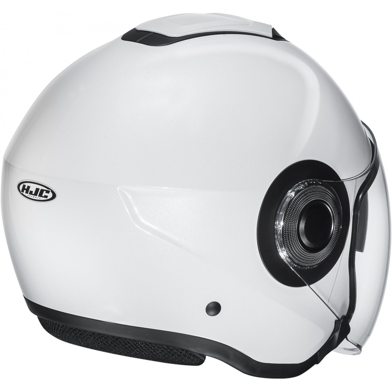 Atviras motociklininko šalmas HJC i40N Solid pearl white