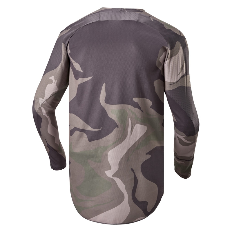 Alpinestars Racer Tactical motokroso marškinėliai žalia, kamufliažinė, ruda