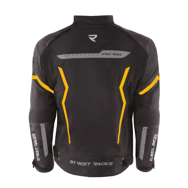 Street Racer Flex Air motociklininko striukė juoda-oranžinė