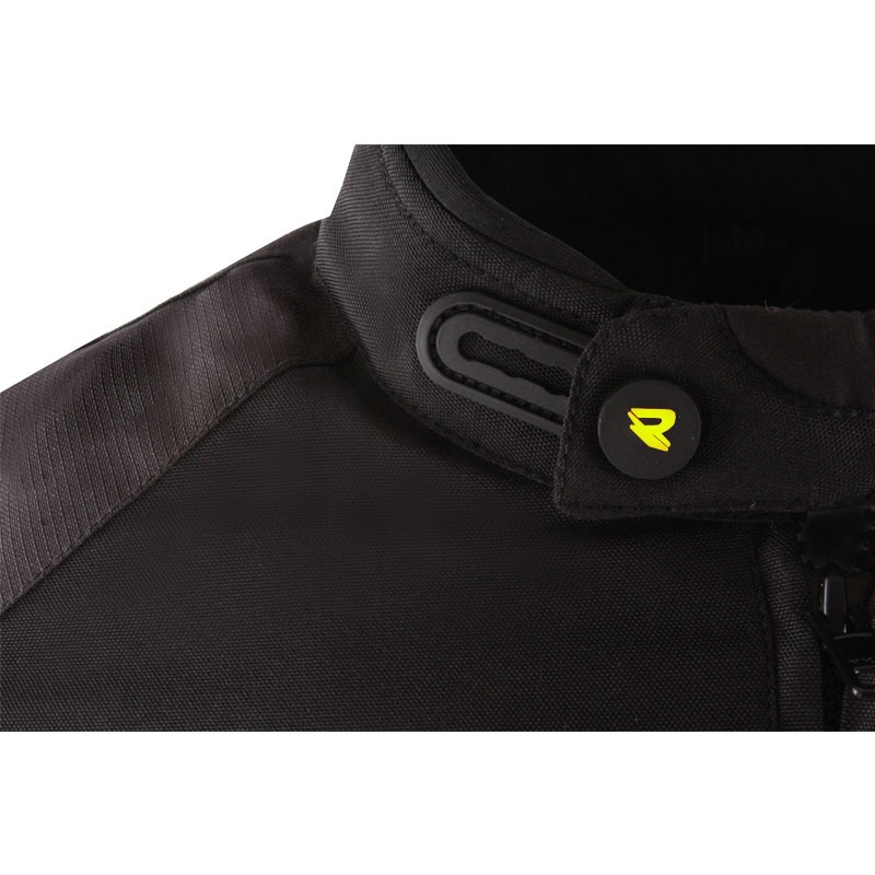 "Street Racer Flex Air" juodai-fluo geltonos spalvos motociklininko striukė