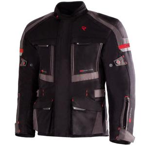 Street Racer Rocket juoda-pilka-raudona motociklininko striukė