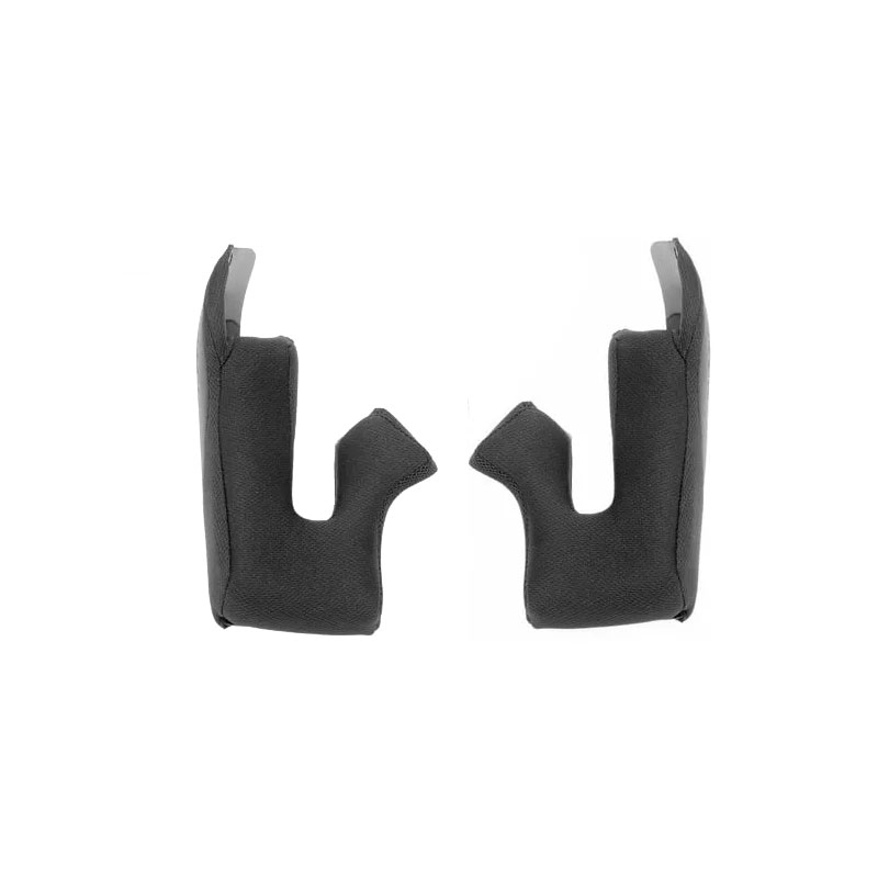 NOX PREMIUM Heritage šalmo skruostų pagalvėlės juodos spalvos