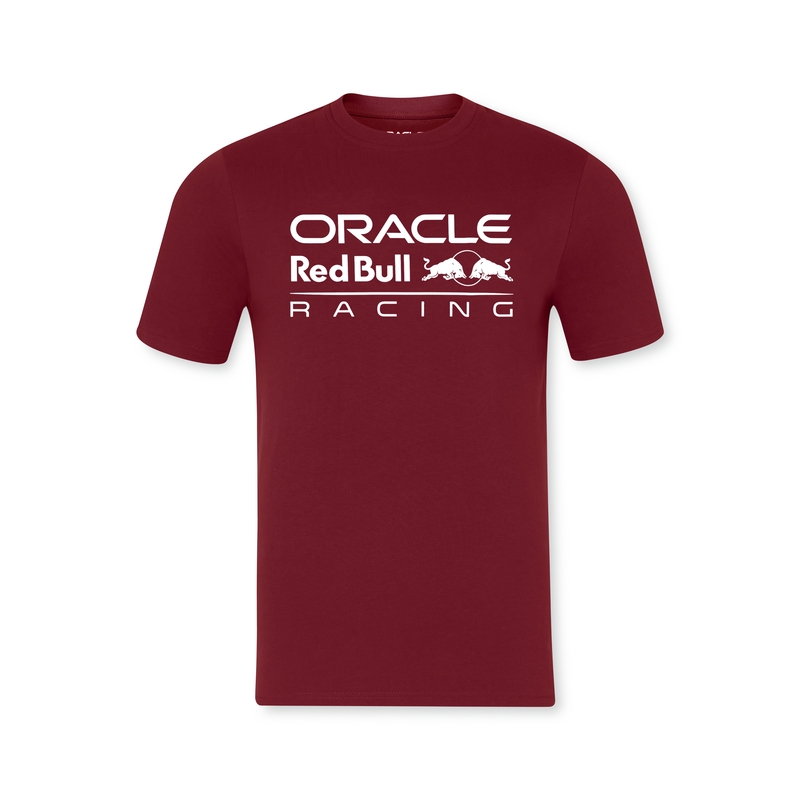 Marškinėliai Red Bull Racing F1 Core Mono bordo spalvos