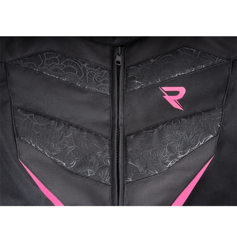 Moteriška motociklininko striukė Street Racer Rose Black and Pink