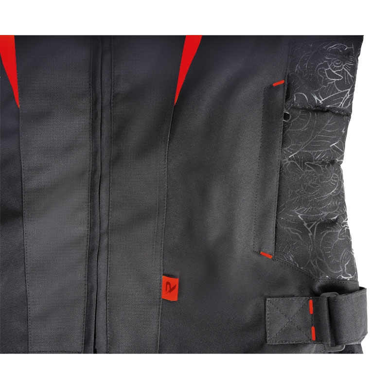 Moteriška motociklininko striukė Street Racer Rose Black and Red