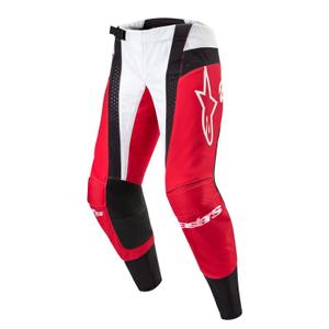 Alpinestars Techstar Ocuri Motokroso kelnės raudonos, baltos ir juodos spalvos