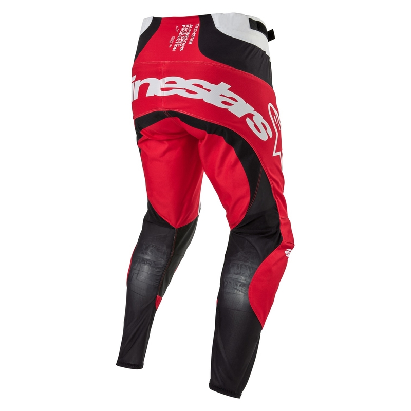 Alpinestars Techstar Ocuri Motokroso kelnės raudonos, baltos ir juodos spalvos