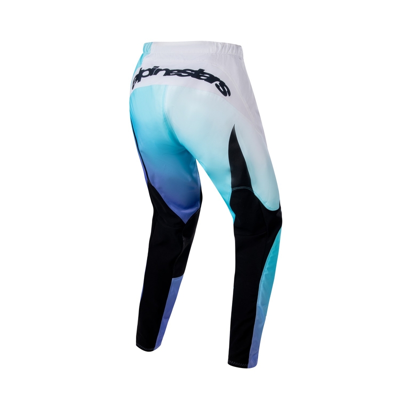 Alpinestars Stella Fluid Motokroso kelnės moterims Baltos ir violetinės spalvos