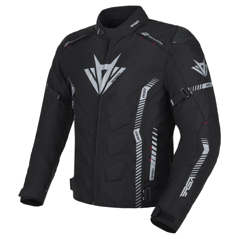Motociklininko striukė RSA Rider black-grey-red