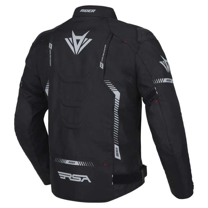 Motociklininko striukė RSA Rider black-grey-red