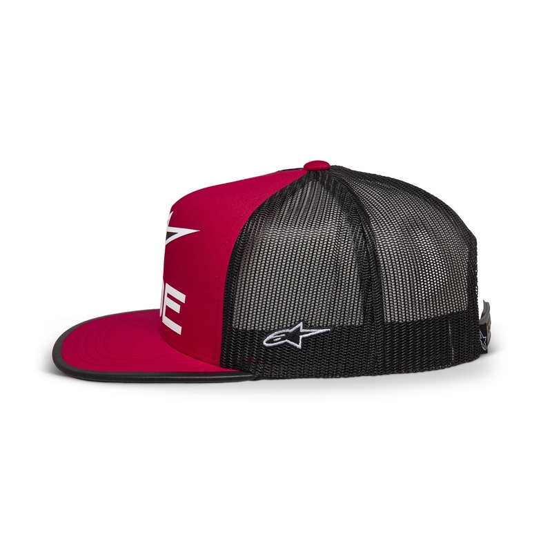 Alpinestars Ride 4.0 ER kepurė raudona-juoda-balta