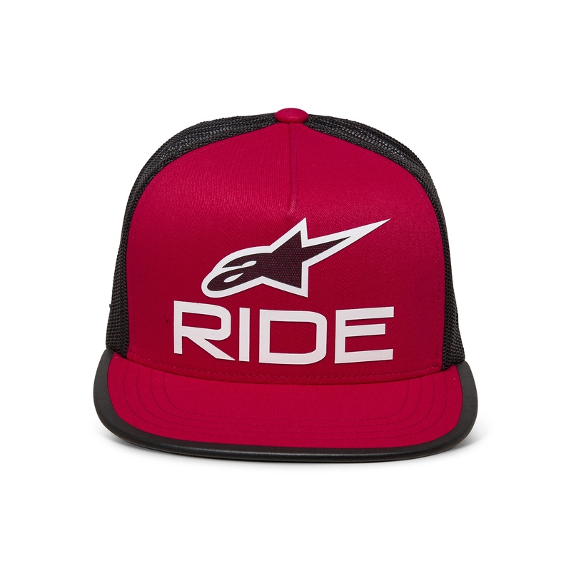 Alpinestars Ride 4.0 ER kepurė raudona-juoda-balta