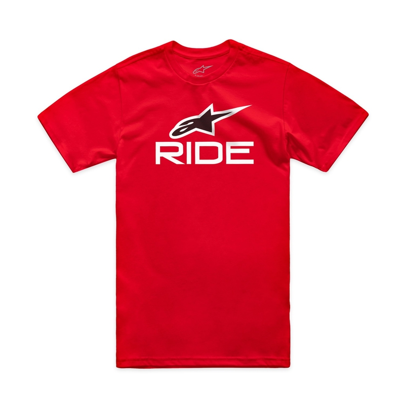 Marškinėliai Alpinestars Ride 4.0 CSF raudona-balta-juoda
