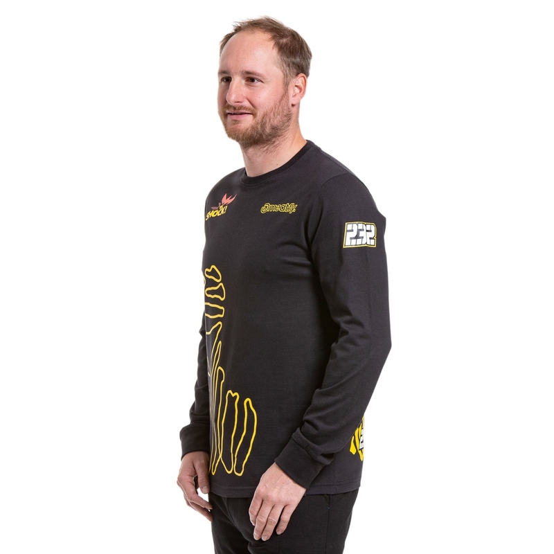 Meatfly Dakar Beduin marškinėliai ilgomis rankovėmis juodi