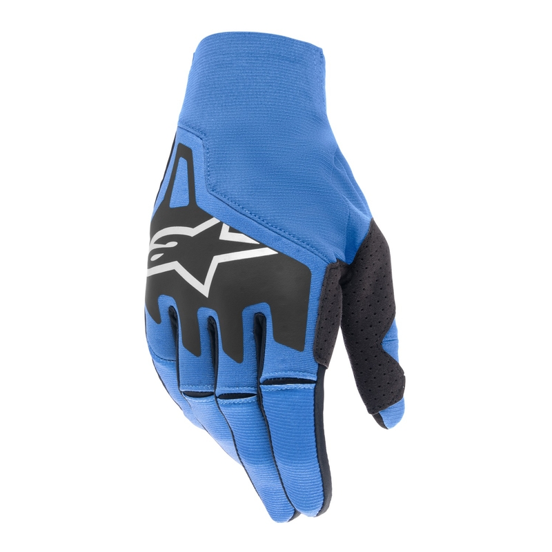 Alpinestars Techstar motokroso pirštinės mėlyna-juoda-balta