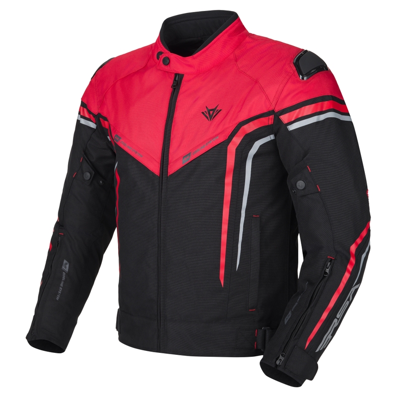 Motociklininko striukė RSA Compact 2 EVO black-grey-red