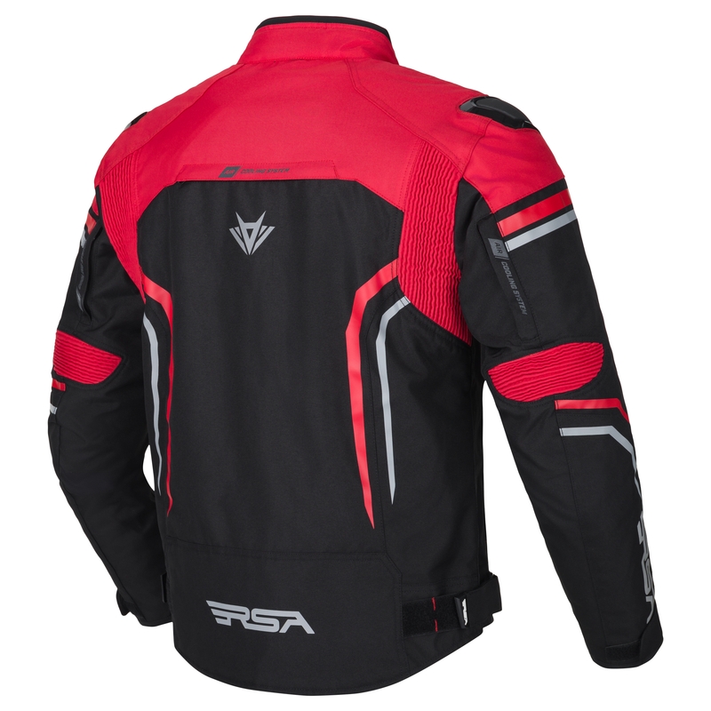 Motociklininko striukė RSA Compact 2 EVO black-grey-red