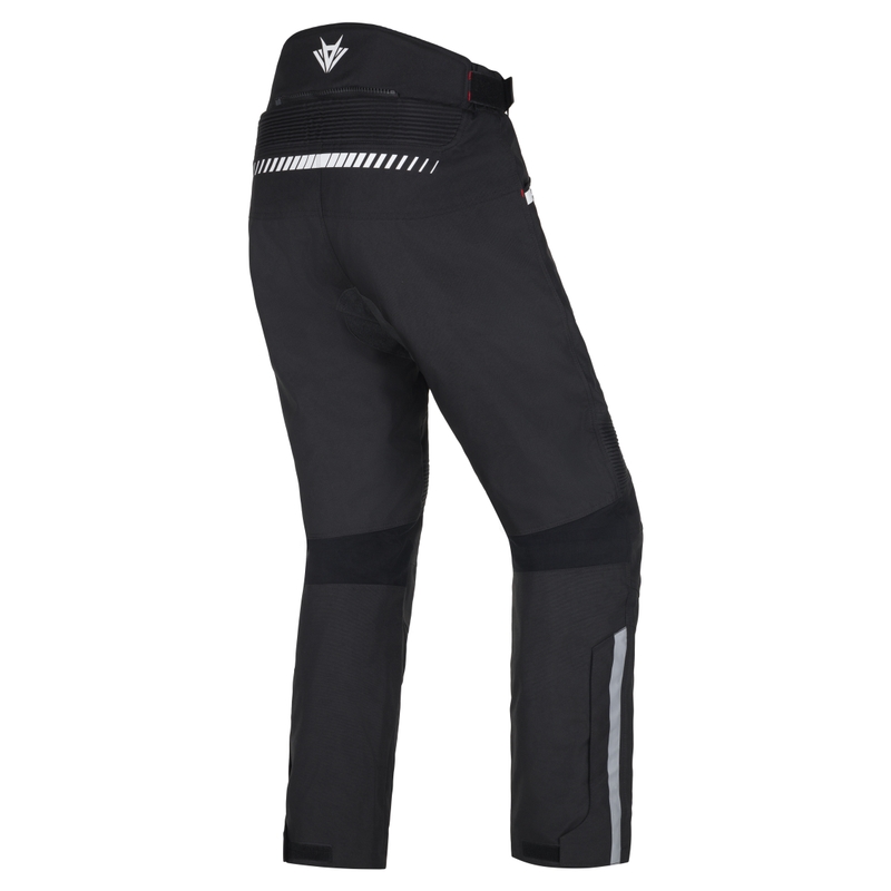 RSA Rider motociklininko kelnės juodai baltos spalvos