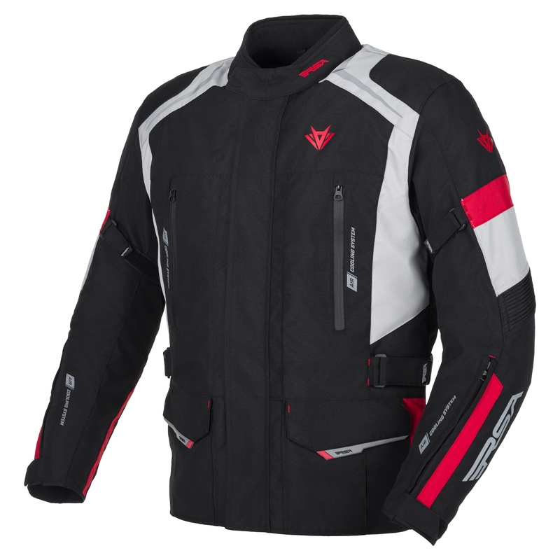 Motociklininko striukė RSA EXO 2 black-grey-red