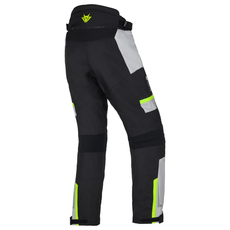 Motociklininko kelnės RSA EXO 2 juoda-pilka-fluo geltona