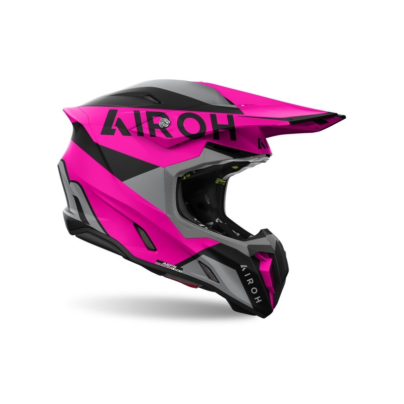 Motokroso šalmas Airoh Twist 3 King matinis rožinis