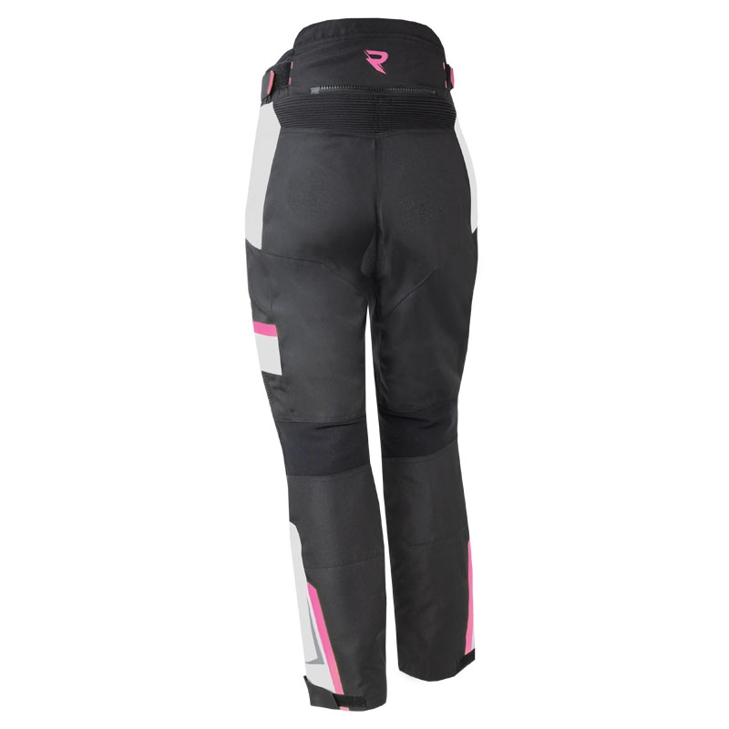 Moteriškos motociklininko kelnės Street Racer Hilax Black-Grey-Pink