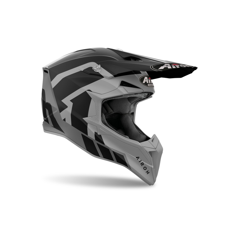 Motokroso šalmas Airoh Wraaap Reloaded matinis antracitas