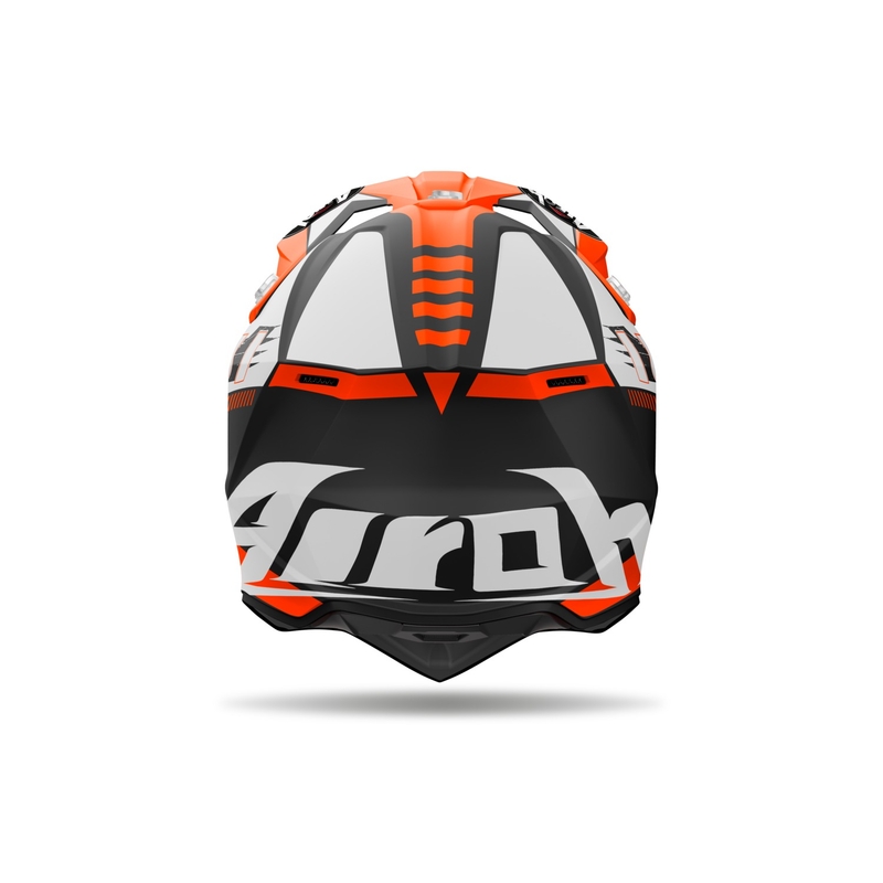 Motokroso šalmas Airoh Wraaap Feel matinis oranžinis