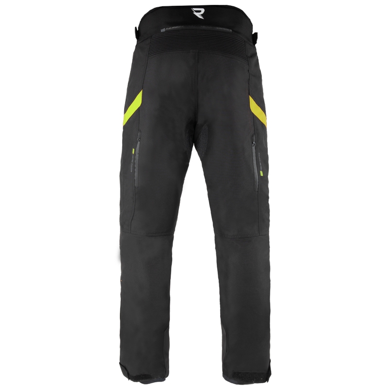 "Street Racer Vix" juodos ir fluo geltonos motociklininko kelnės