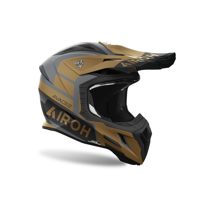 Motokroso šalmas Airoh Aviator Ace 2 Sake matinis auksinis