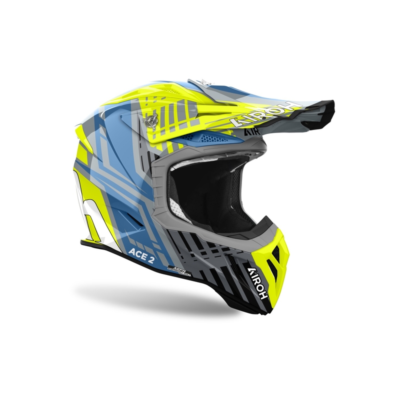 Motokroso šalmas Airoh Aviator Ace 2 Proud glossy yellow