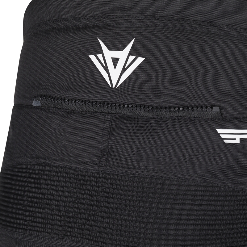 RSA Bolt motociklininko kelnės juoda-balta-fluo geltona