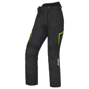 Moteriškos motociklininko kelnės RSA Bolt Black-White-Fluo Yellow