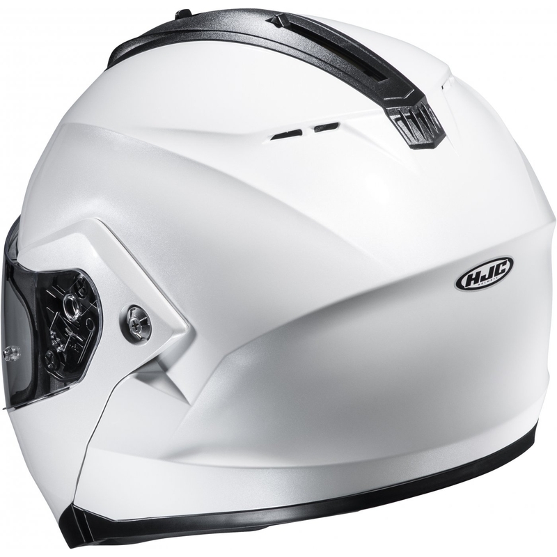 Apverčiamas motociklininko šalmas HJC šalmas C91N Solid pearl white