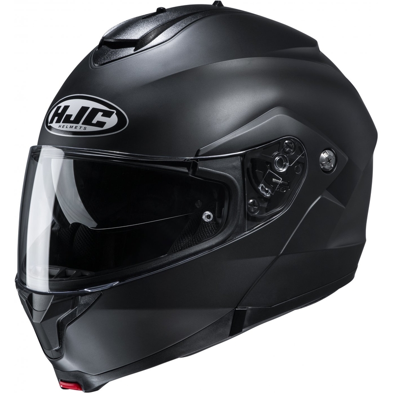 Atlenkiamas motociklo šalmas HJC C91N Solid pusiau juodas